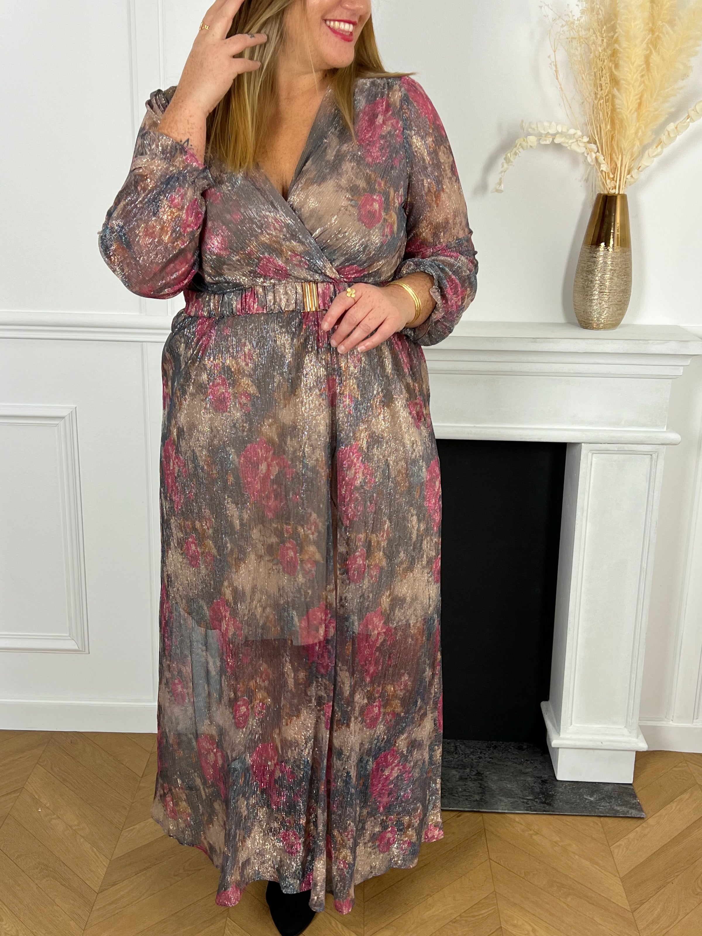 Robe longue à motif Curve : Karole - Loïcia