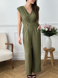 Khaki jumpsuit: Lola