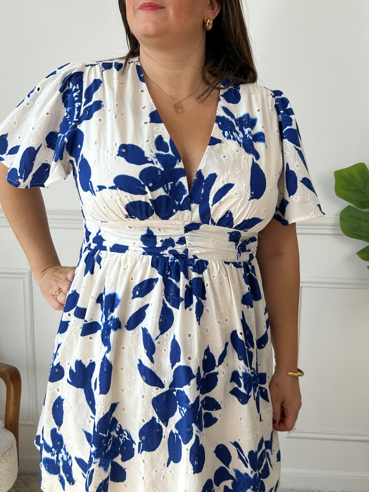 Großes Damen-Kurzkleid mit Muster: Christelle