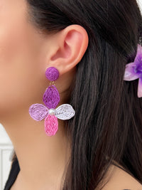 Boucles d'oreilles violettes : Purple