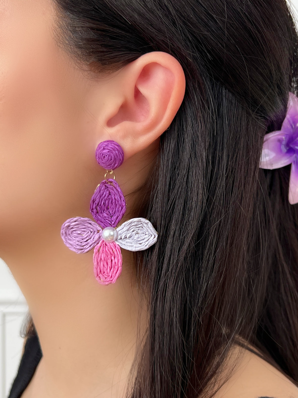 Boucles d'oreilles violettes : Purple