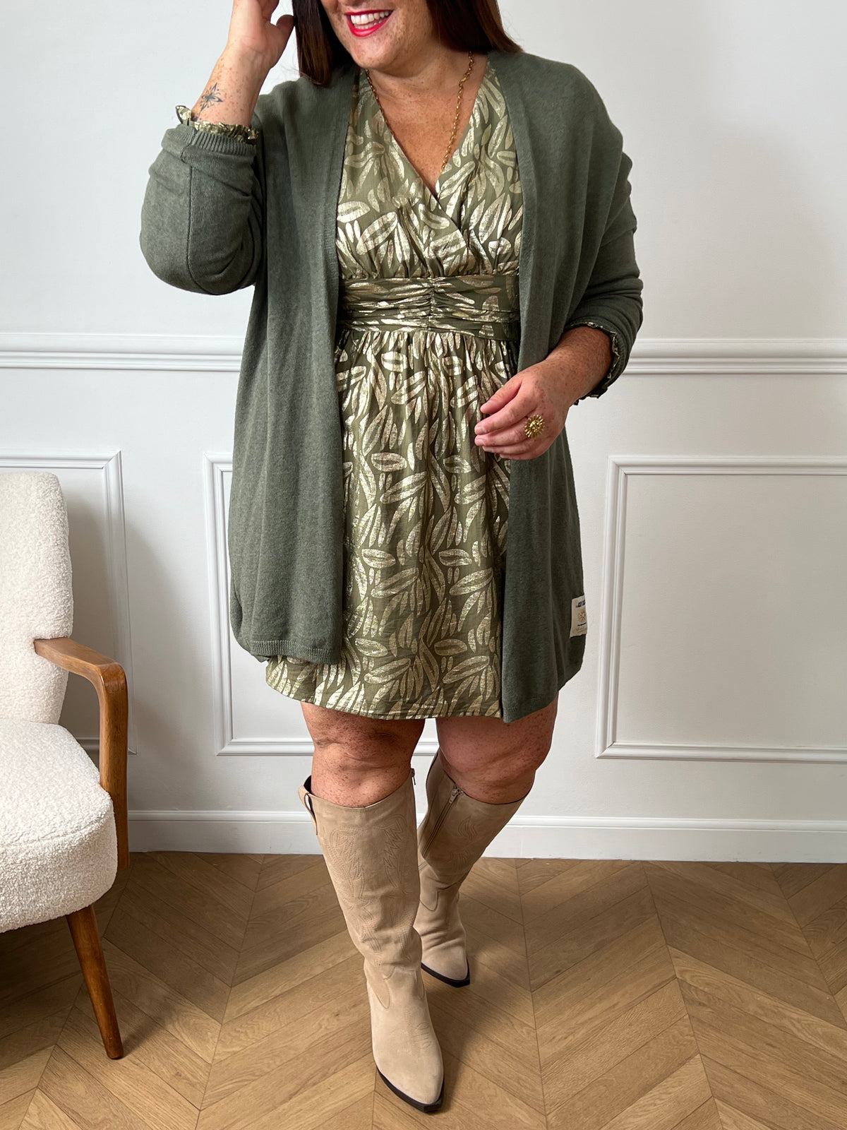 Robe courte à motifs Curve : Soraia