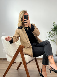 Beige Jacke: Okio