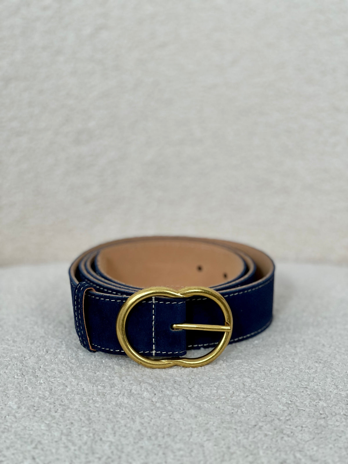 Ceinture marine en cuir : Sam