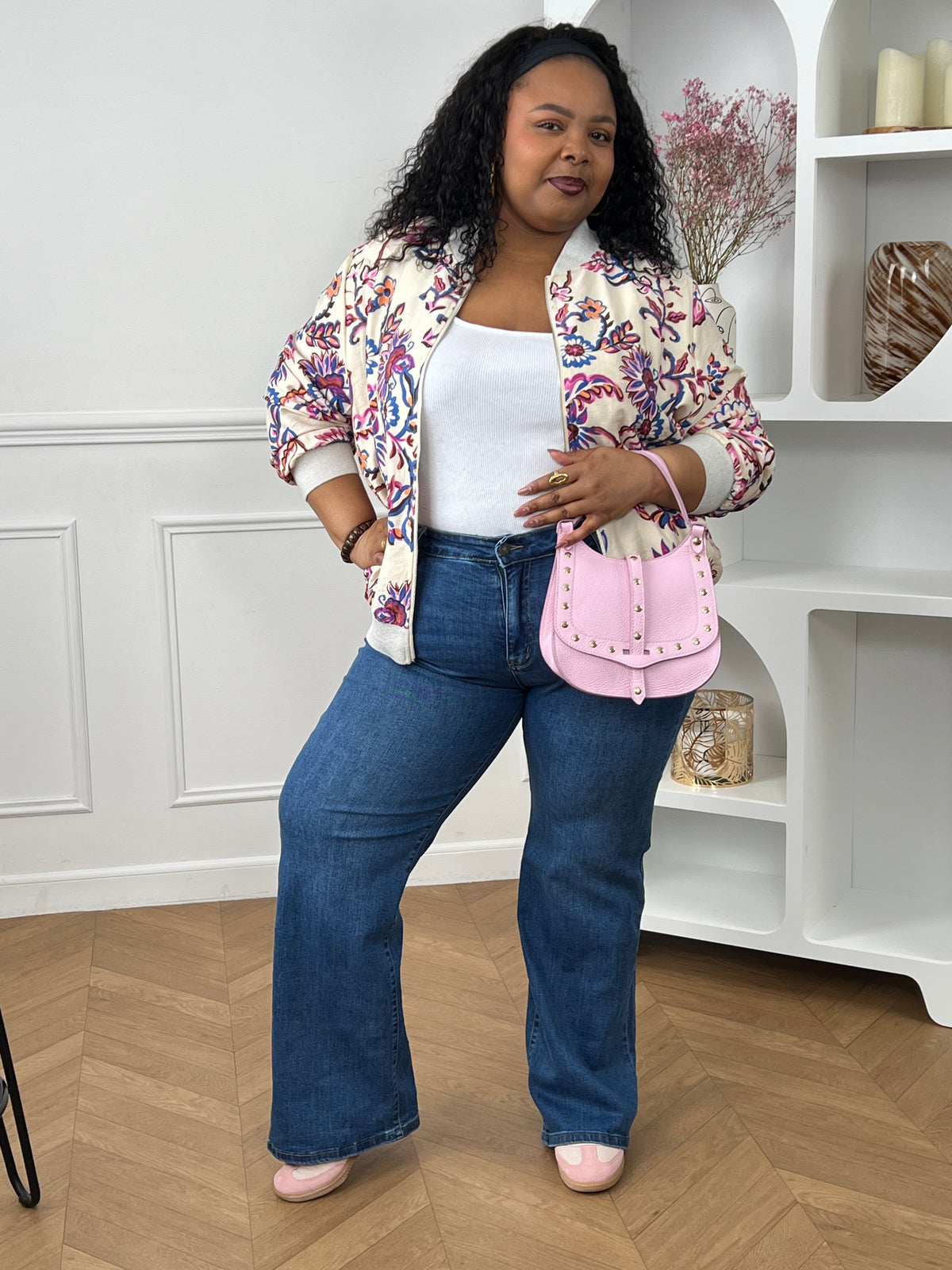 Veste à motifs grande taille : Nae