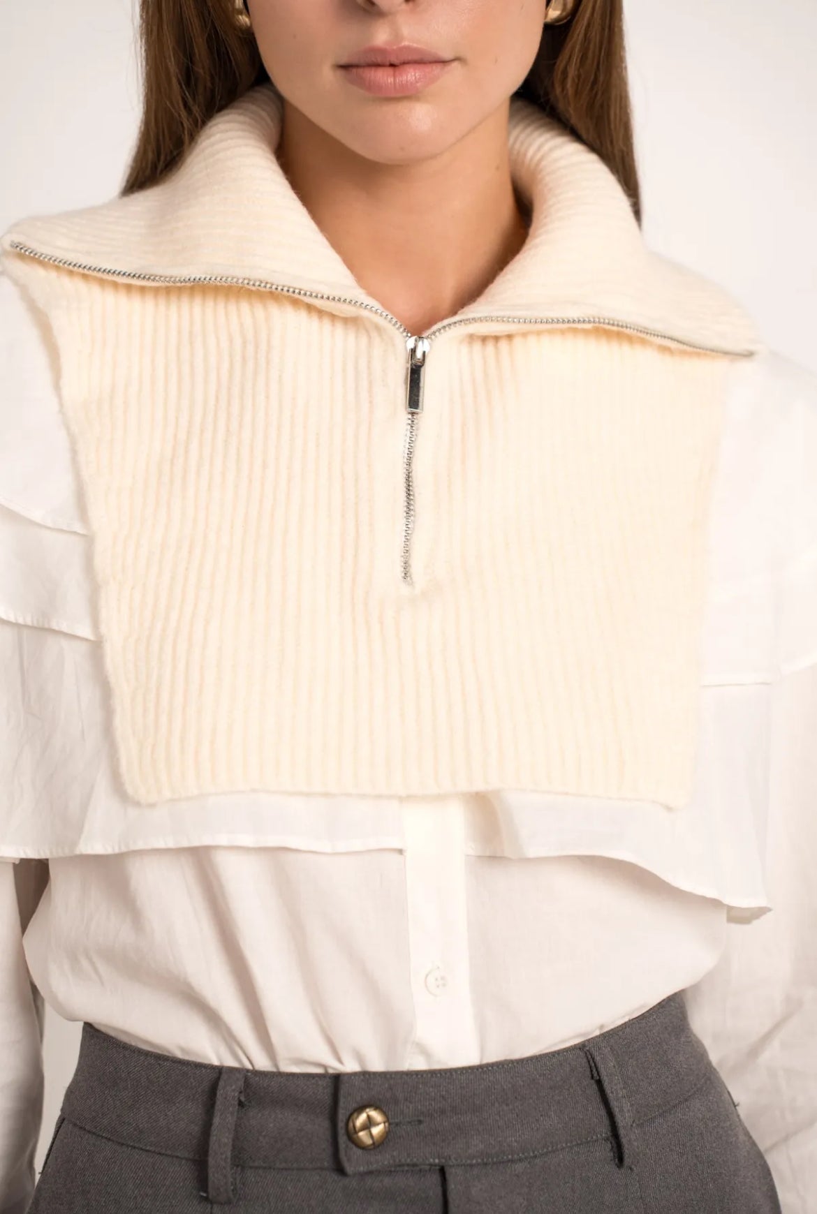Plastron beige : Olivia
