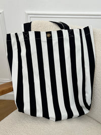 Schwarz-weiße Tasche: Tony