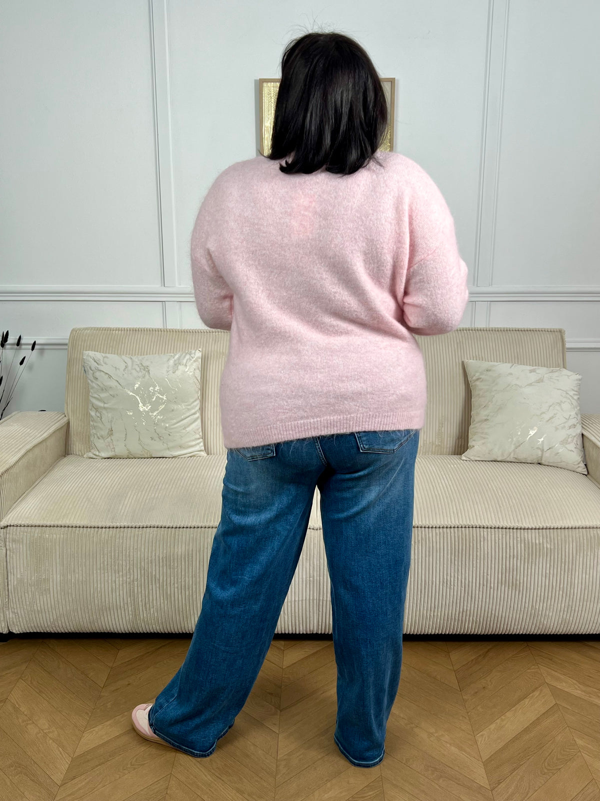Oversize-Pullover in Rosa: Zoe