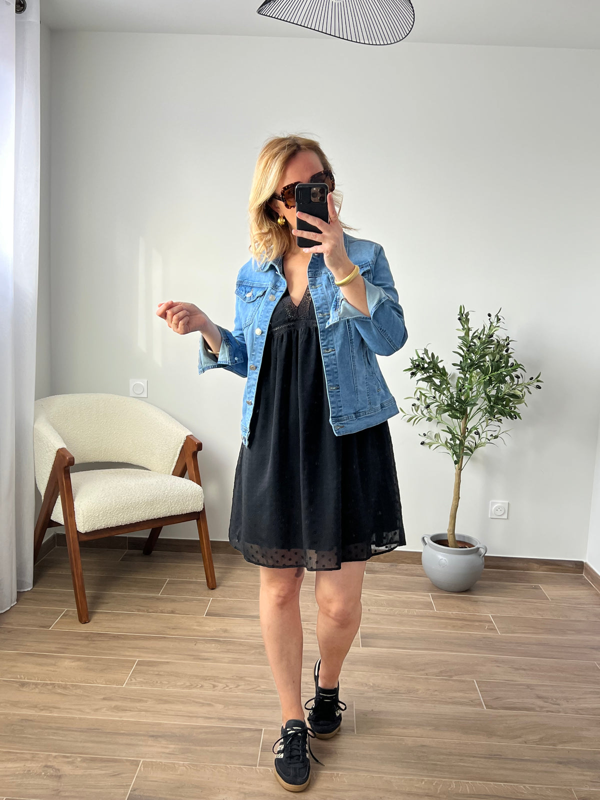 Schwarzes kurzes Kleid: Margaux