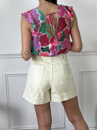 Short beige avec ceinture : Somae