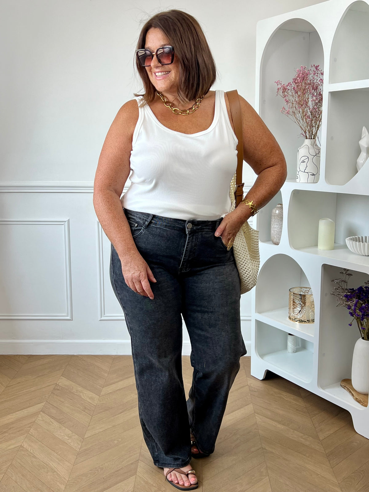 Débardeur blanc grande taille : Dean