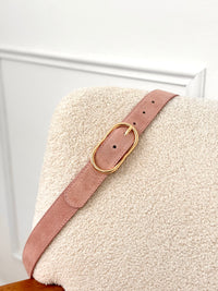 Ceinture rose en cuir : Jules