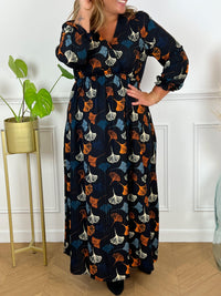 Robe longue à motif Curve : Aurelia - Loïcia