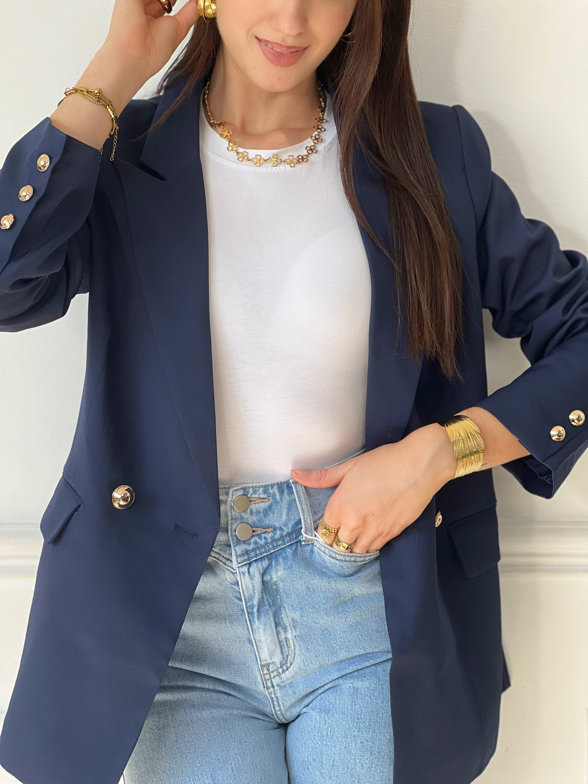 Blazer blau: Achselhöhle