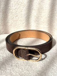 Ceinture marron en cuir : Jules