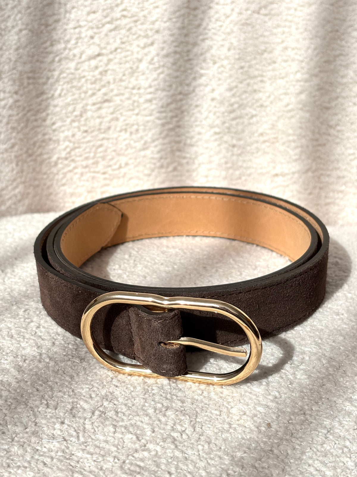 Ceinture marron en cuir : Jules