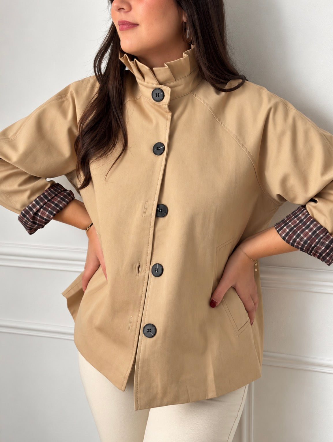 Trench court beige : Eleonore