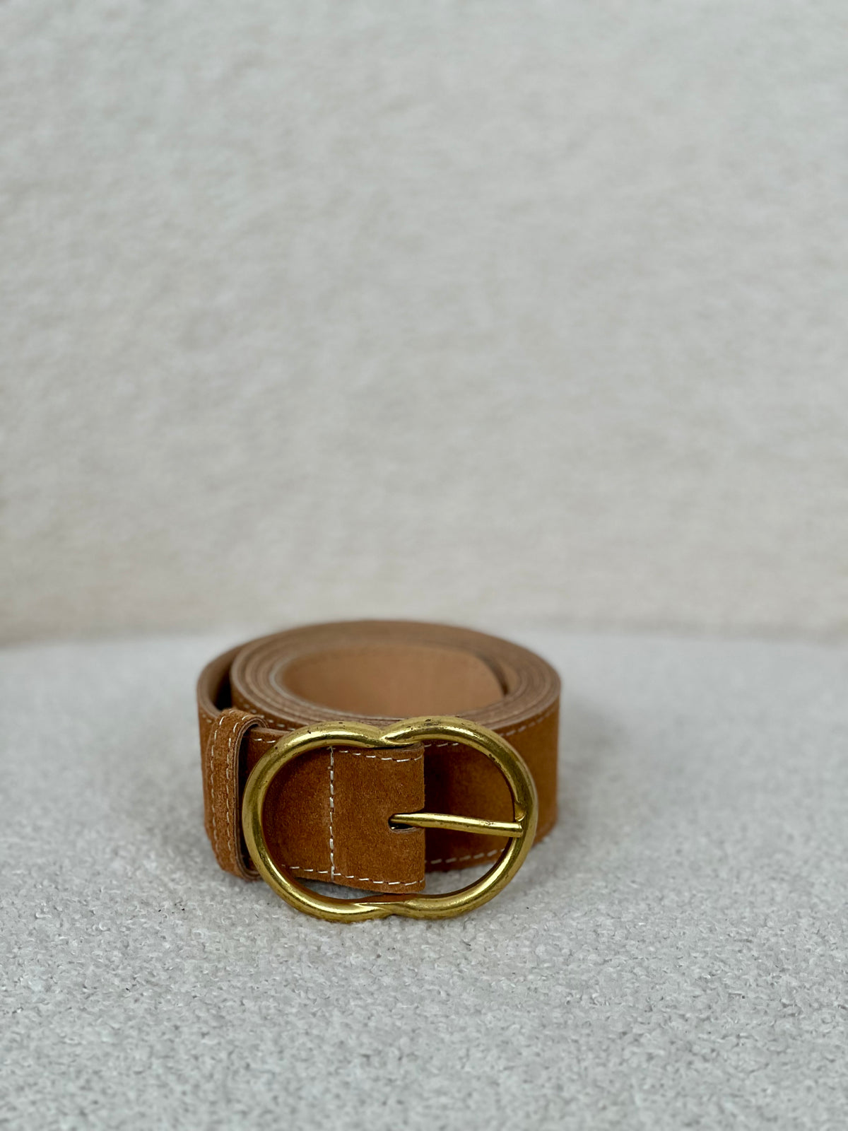 Ceinture camel en cuir : Sam
