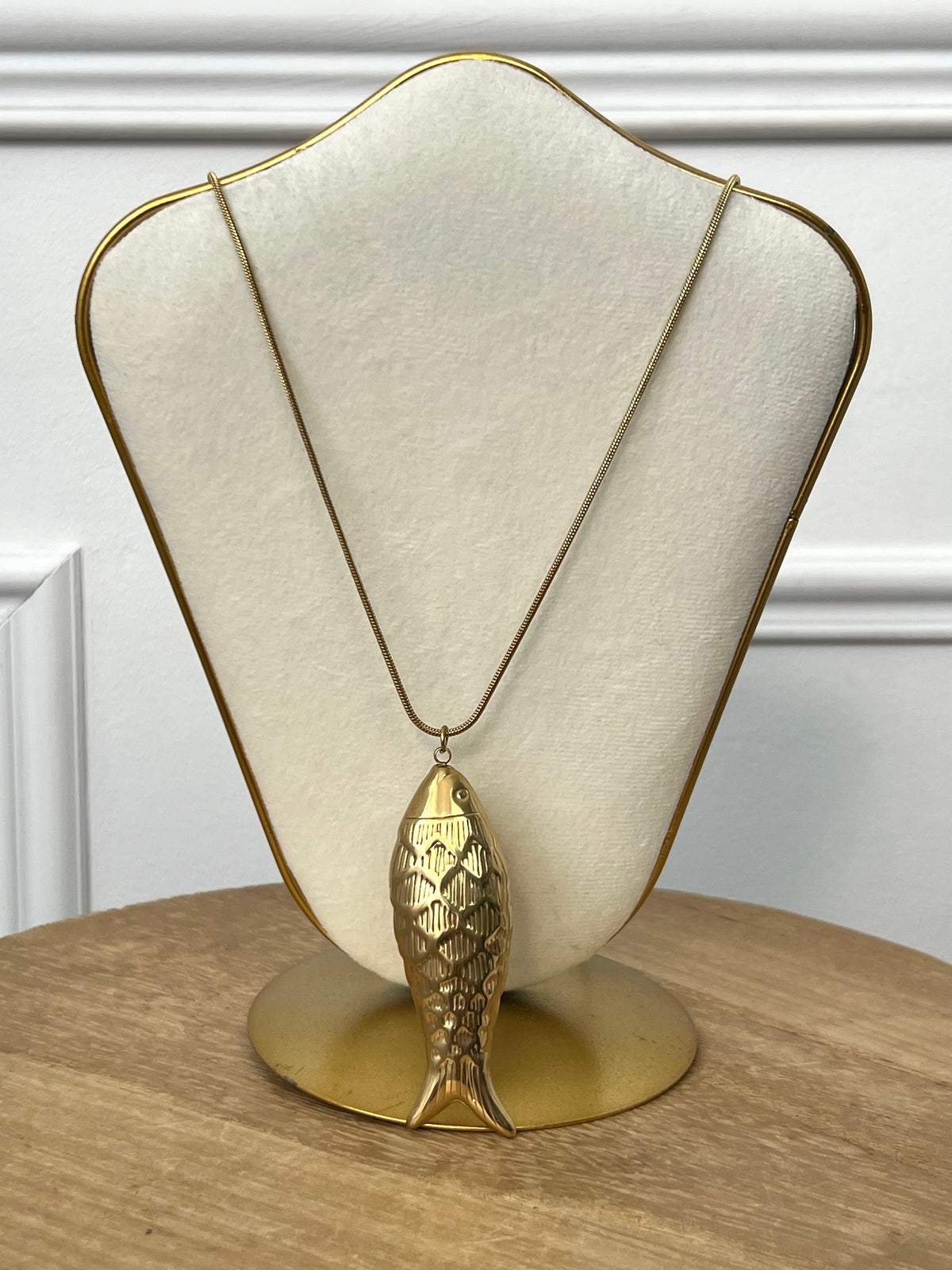 Collier long doré : Dani