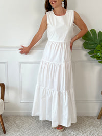 Robe longue écru : Blanche