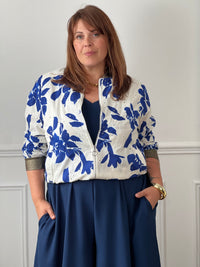 Veste à motifs grande taille : Christelle