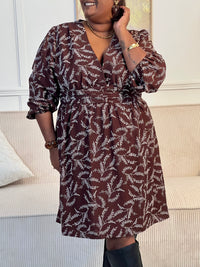 Robe courte à motifs grande taille : Lynaia