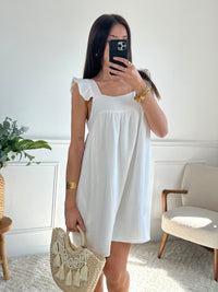 Robe courte écrue : Nastasia