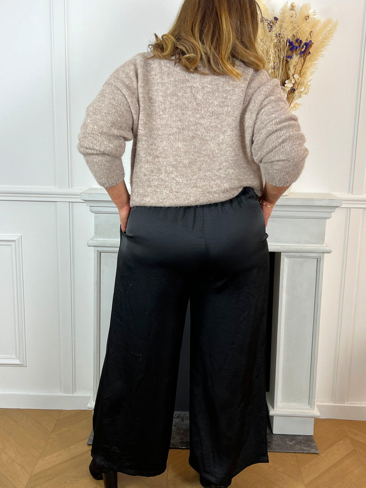 Pantalon noir fluide : Bea - Loïcia