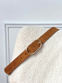 Ceinture camel en cuir : Jules