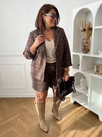 Short à carreaux grande taille : Yohan