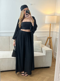 Vierteiliges Set, schwarz: Solal