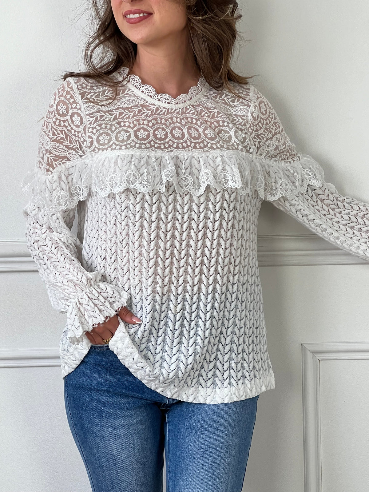 Blouse écrue : Kenza