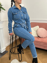 Denim Jumpsuit: Andrea