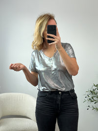 T-shirt argenté : Celeste