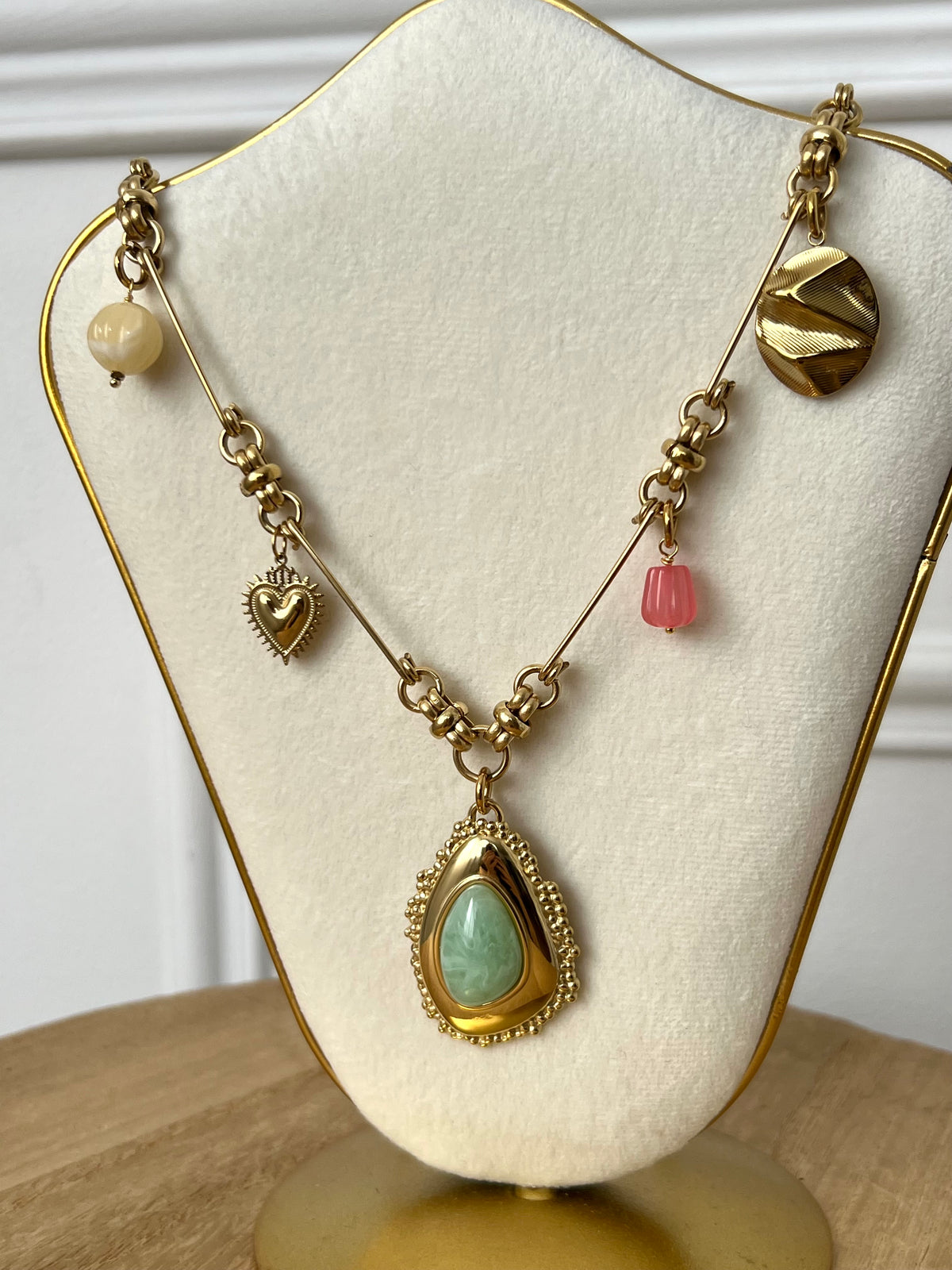 Collier long doré : Cathi