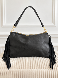 Sac noir à franges : Zain