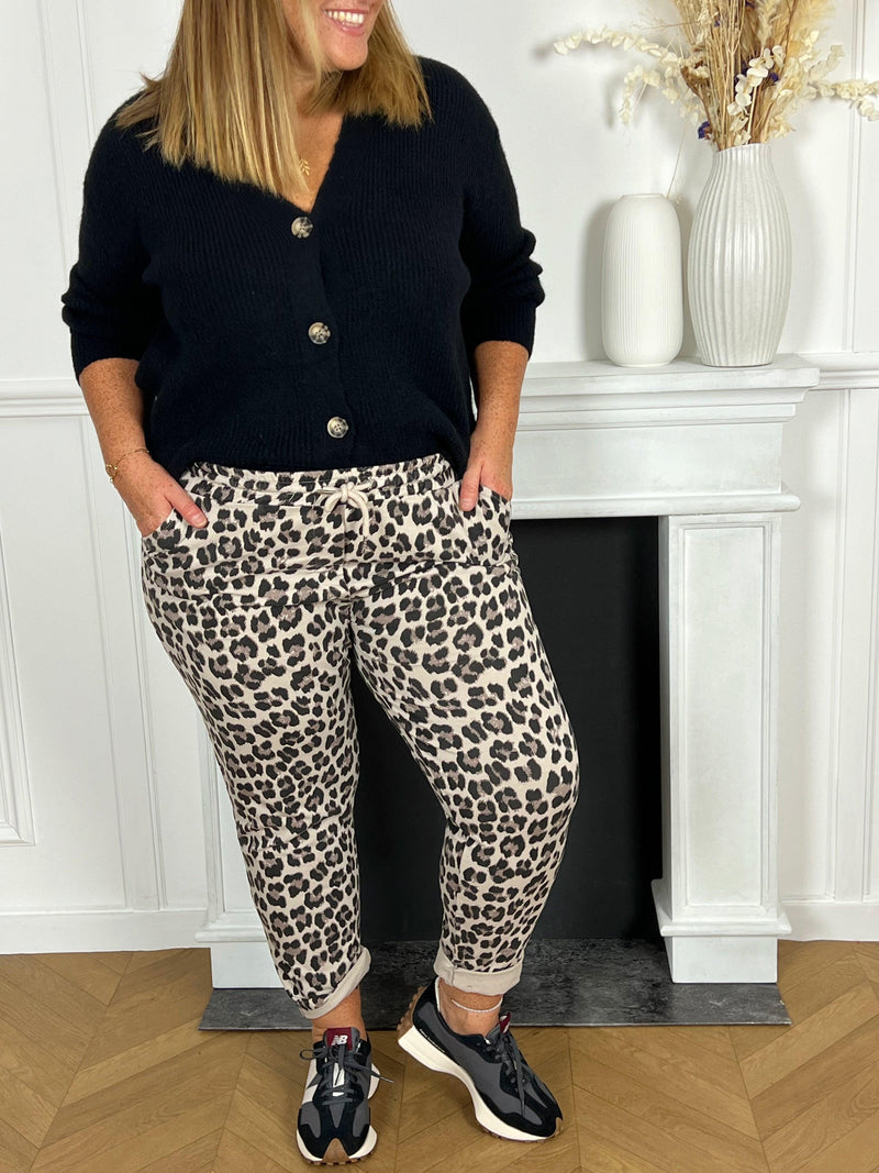 Pantalon jogging léopard : Enea - Loïcia