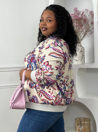 Veste à motifs grande taille : Nae