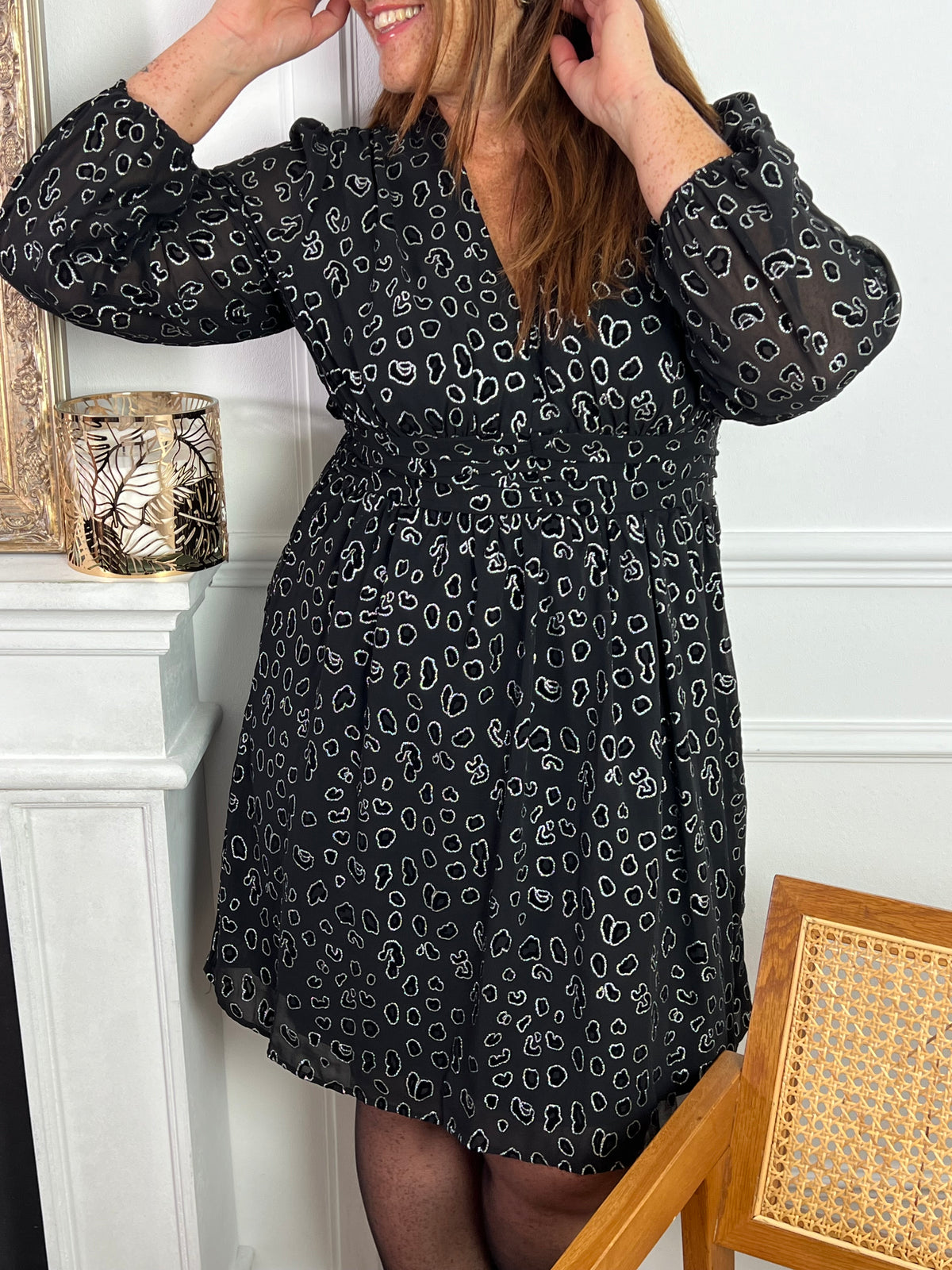 Leopard print mini dress: Alya