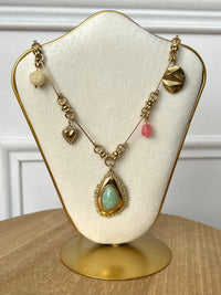 Collier long doré : Cathi