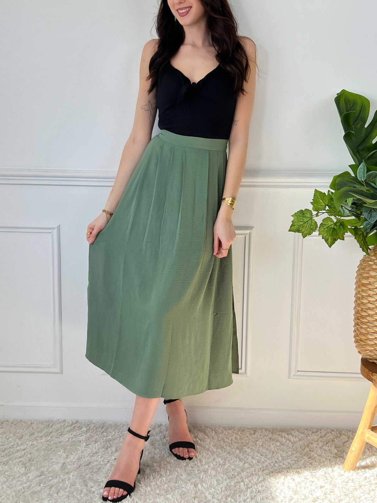 Jupe longue verte : Meriem