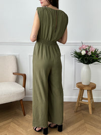 Khaki jumpsuit: Lola