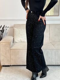 Jean palazzo noir strass : Romane