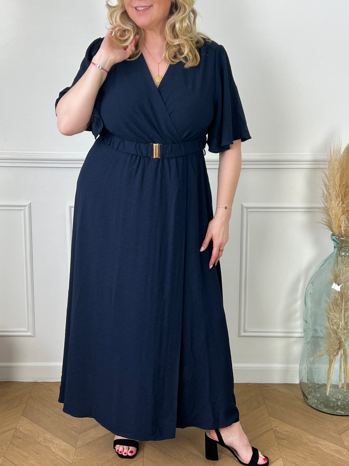 Robe longue bleu marine: Joane