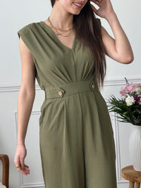 Khaki jumpsuit: Lola