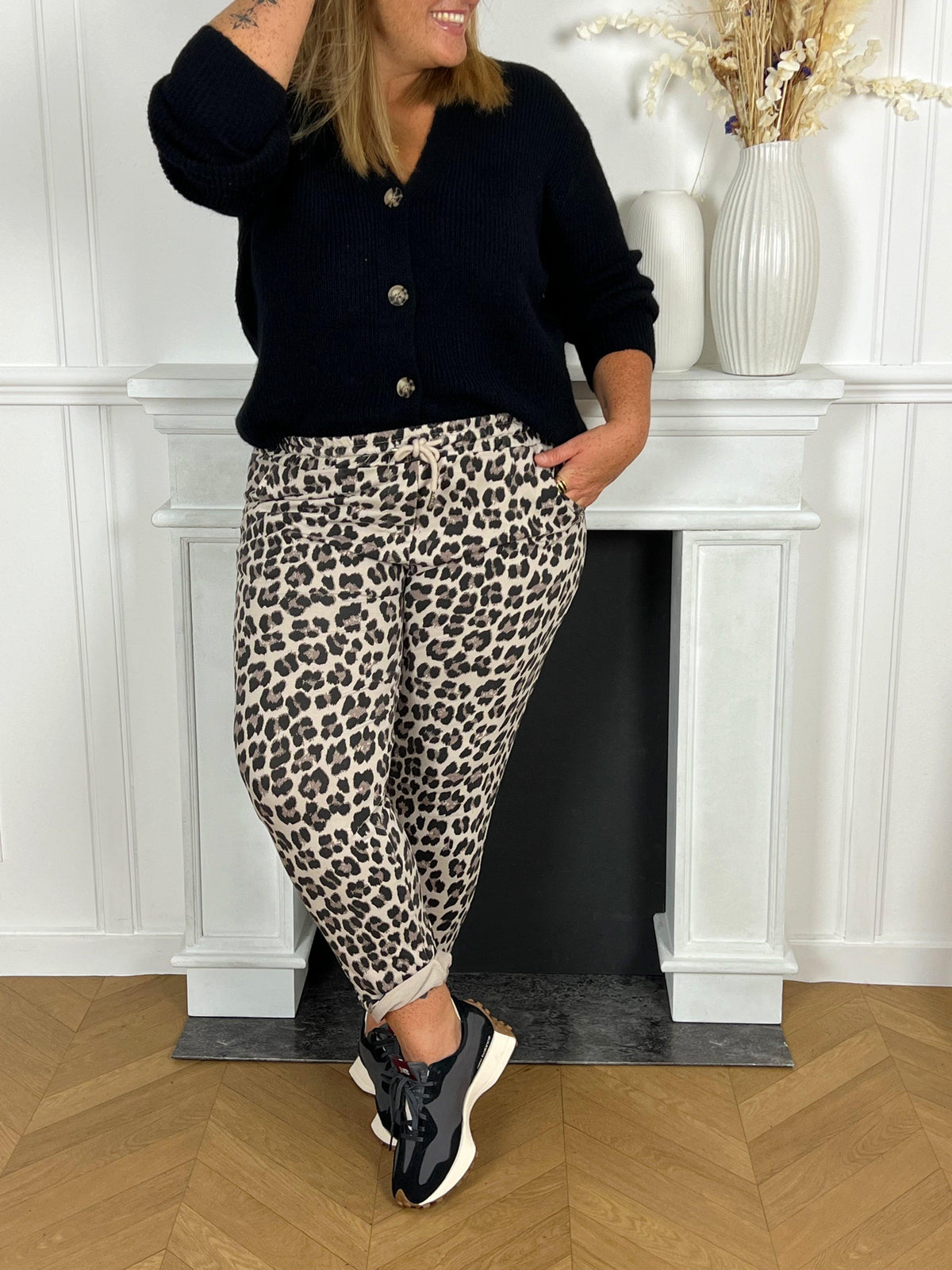 Pantalon jogging léopard : Enea - Loïcia