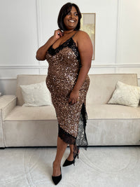 Robe festive à paillettes : Tania