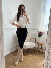 Black slim jeans: Erica