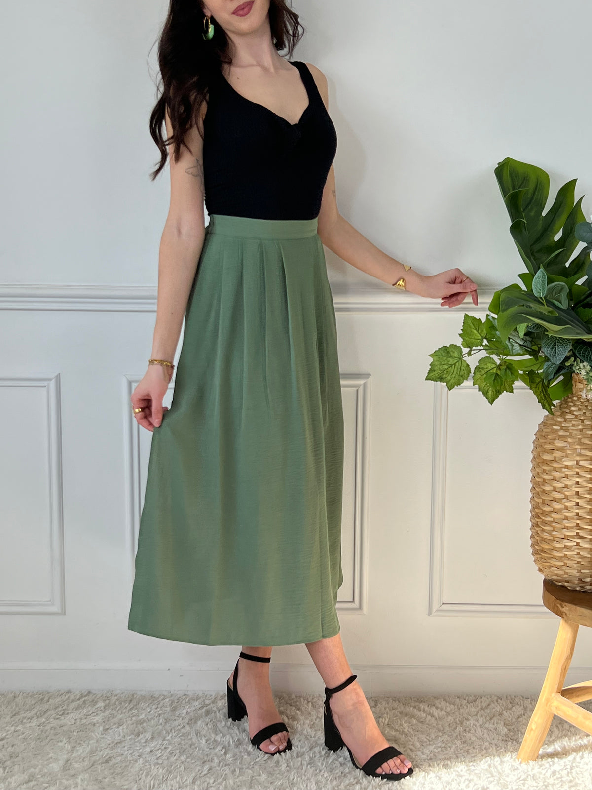 Jupe longue verte : Meriem