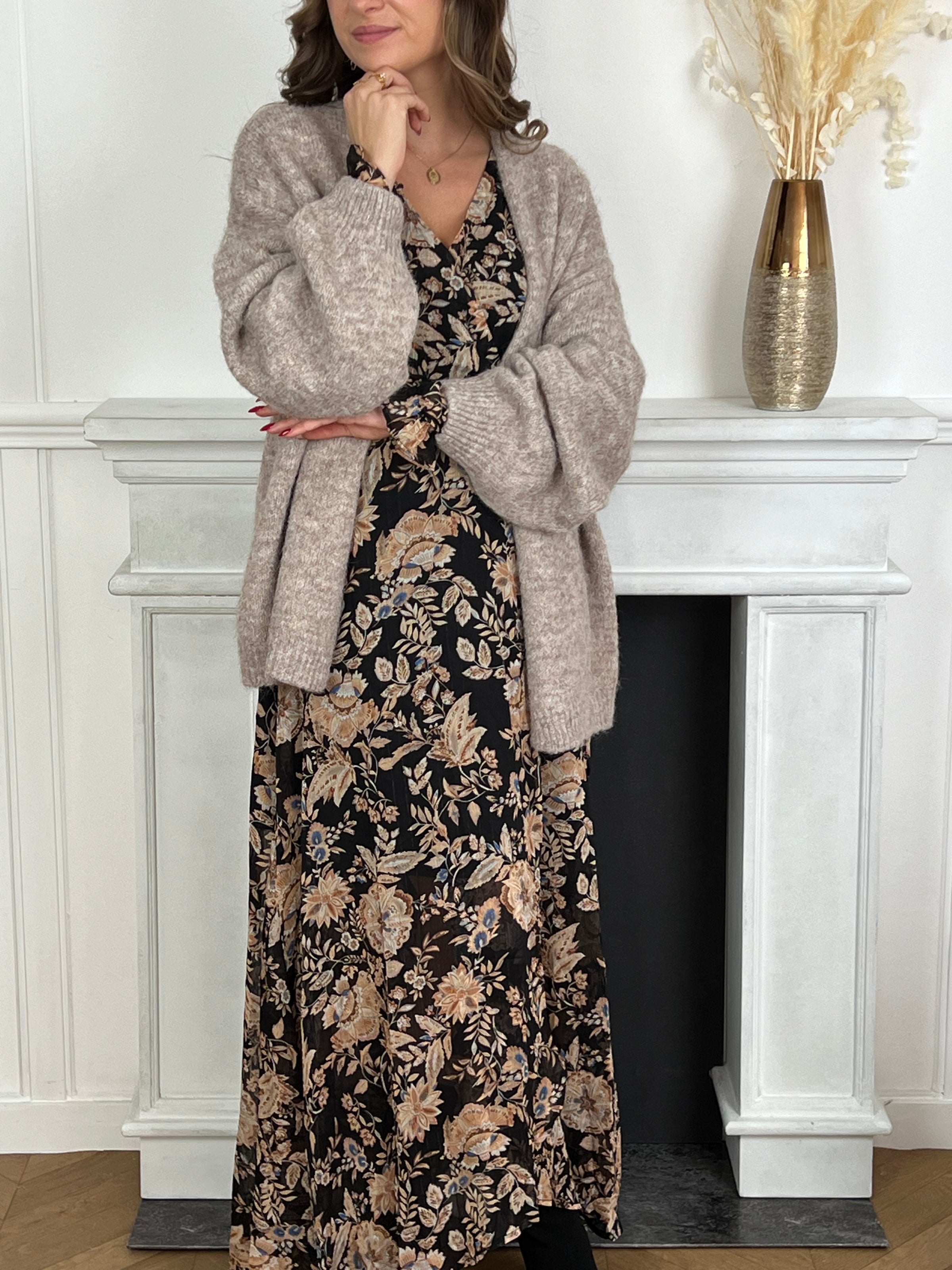 Robe longue à motif : Oliane - Loïcia